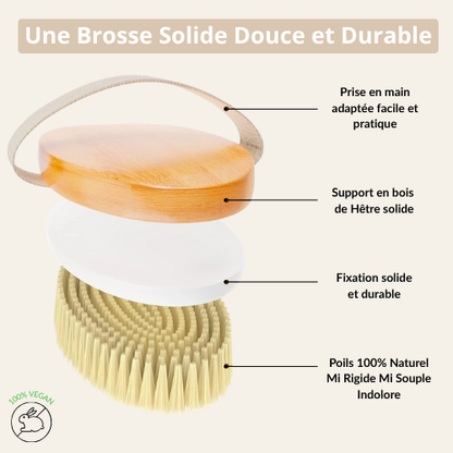 Brosse à Sec Anti-Lourdeurs – Jambes Légères & Tonifiées